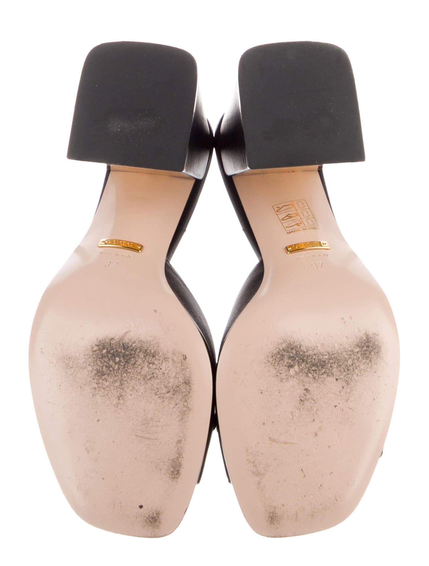 Gucci Horsebit Accent Leather Mules